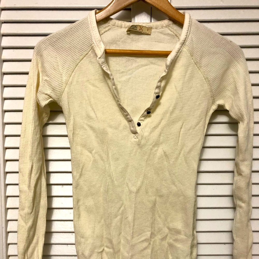 Loft- the Original waffle long sleeve top